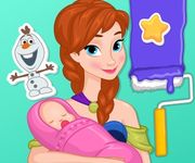 Anna Frozen decoreaza camera bebelusului