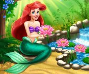 Ariel in gradina cu apa