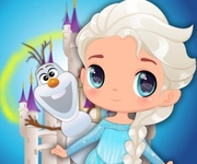 Baby Elsa la Disneyland