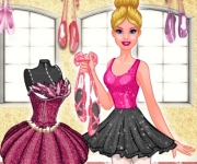 Barbie designer in pantofi roz