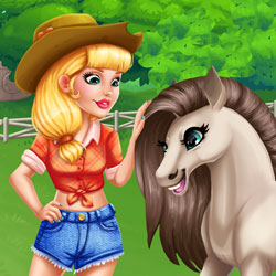 Barbie ingrijeste poneiul