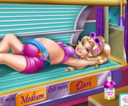 Barbie insarcinata la solar