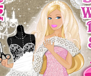 Barbie pozeaza in rochie de mireasa