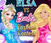 Elsa Vs Barbie concurs de moda
