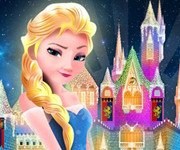 Elsa construieste castelul Frozen