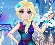 Elsa de imbracat in rochie galactica