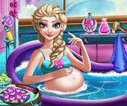 Elsa gravida la spa