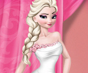 Elsa in rochie de mireasa