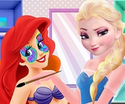 Elsa la salonul de cosmetica