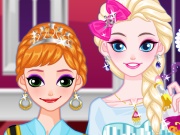 Elsa si Anna machiaj pentru petrecere