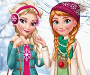Elsa si Anna moda de iarna