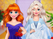 Elsa si Anna pe Social Media