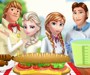 Familia Frozen la picnic