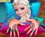 Frozen Elsa manichiura