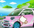 Hello Kitty cu masina