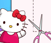 Hello Kitty face origami