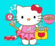 Hello Kitty la scoala