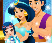 Jasmine si Aladdin ingrijesc bebe