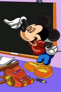 Mickey Mouse profesor