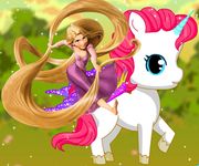 Rapunzel are grija de unicorn