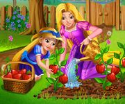 Rapunzel in gradina