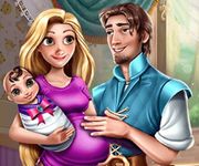 Rapunzel si Flynn Familia Fericita