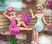 Super Barbie la sauna