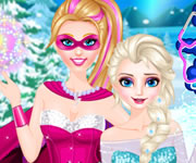 Super Barbie o salveaza pe Elsa