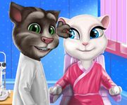 Talking Angela la doctorul de ochi