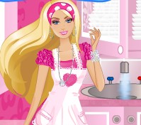 Barbie curatenie petrecere