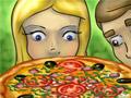 Barbie face pizza