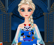 Elsa gateste tort de Halloween
