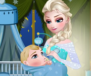 Elsa ingrijeste bebelusul