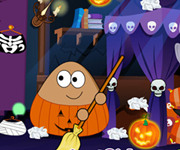 Pou curatenie de Halloween