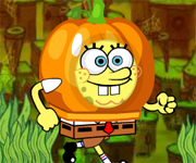 Spongebob alearga de Halloween